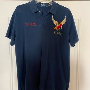Vintage Polo Ralph Lauren Embroidered Polo Large